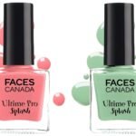 FACESCANADA Splash Nail Enamel, Ballerina 201, 8 Ml And Faces Splash Glossy Finish Nail Enamel, Linty 45, 8 Ml - Fast UK Delivery