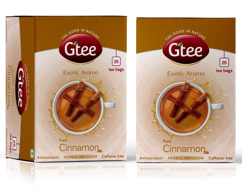 uk6142nyJ0rqL-1.jpg GTEE Cinnamon Tea Bags, 25 Tea bags (Pack of 2) - Fast UK Delivery - Image 1