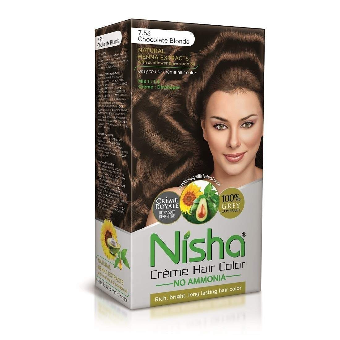 uk614ioHveWL.jpg Nisha Cream Hair Color, Permanent Hair Colour Wine Burgundy, Silky & Shiny 100% Grey Coverage Rich Bright Long Lasting Hair Colouring For Ultra Soft Deep Shine Hair Dye (Pack of 1) - Fast UK Delivery - Image 1