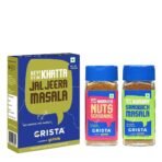 CRISTA Snack Time Seasonings & Flavours Combo Pack | Nuts Seasoning x 1, 50 gms | Sandwich Masala x, 1 50 gms | Jal Jeera Masala x 1, 100 gms | Pack of 3 | Zero added Colours, Fillers & Preservatives