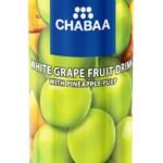 Chabaa White Grape Fruit Drink with Pineapple Pulp Can, 7.77 fl oz 230 ml - Fast UK Delivery