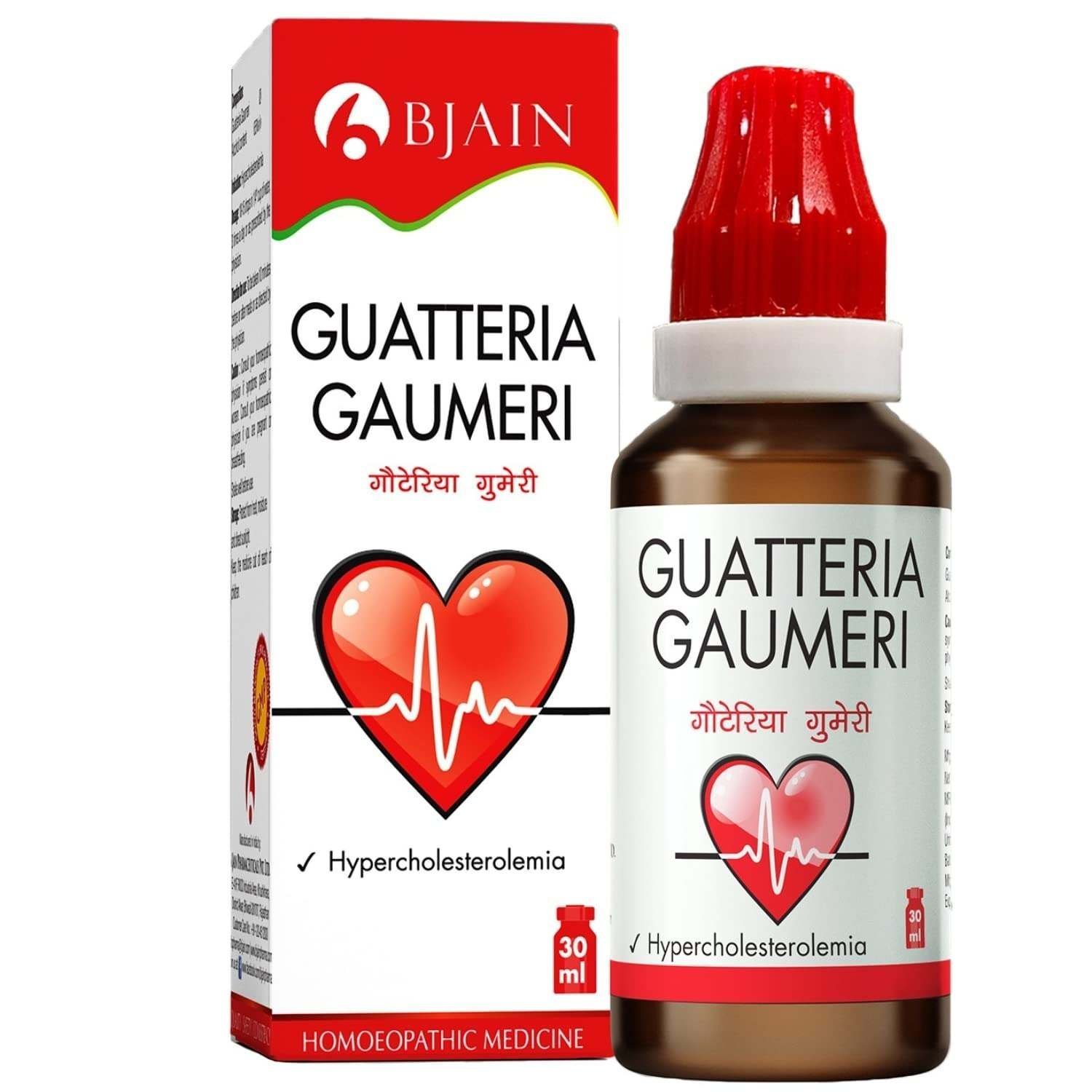 uk615H5PFNU1L-1-1.jpg Bjain Guatteria Gaumeri Homeopathic Drops, 30ml for Hypercholesterolemia - Fast UK Delivery - Image 1