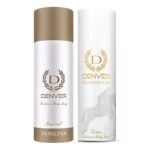 DENVER Imperial & Sporting Club Victor - 200ML Each (Combo Pack of 2) Long Lasting Deodorant Spray - For Men (400 ml, Pack of 2) - Fast UK Delivery
