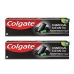 Colgate Charcoal Clean Oral Care Toothpaste, Bamboo Charcoal and Mint (Black Gel) 120g (Pack of 2) - Fast UK Delivery