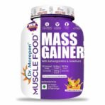 Dr. Morepen Mass Gainer Banana Strawberry Flavor 3kg 16 Servings | Lean Muscle Mass Gainer | Unique Blend Of 3 Sources Of Protein, Carbs, 24 Vitamins & Minerals - Fast UK Delivery