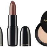 FACESCANADA Weightless Creme Finish Lipstick - Sweet Mocha, Weightless Stay Matte Finish Compact Powder Ivory, 9 G&Faces Canada Weightless Creme Finish Lipstick Imperial Plum (Plum), 4G - Fast UK Delivery