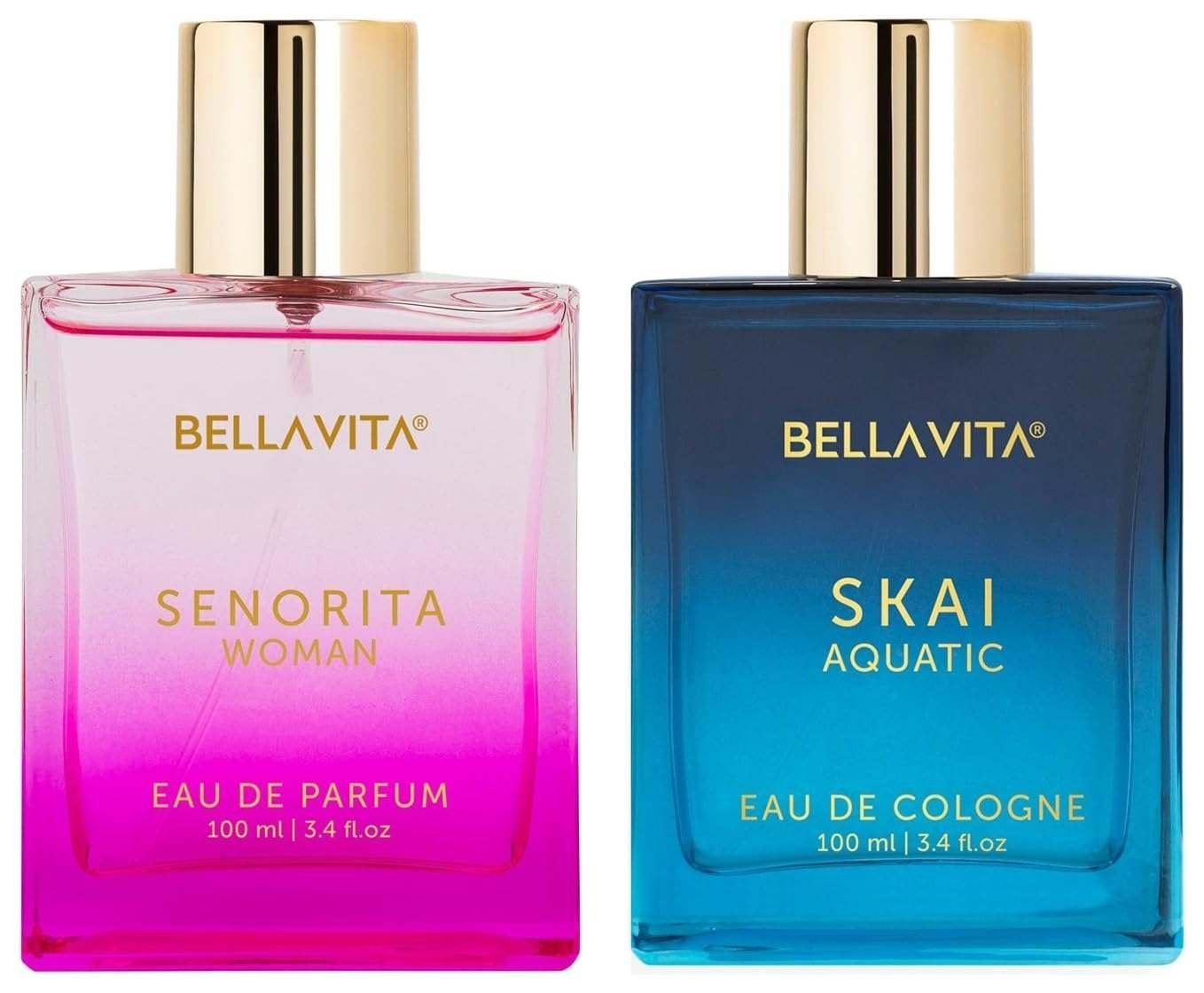 uk615hiXbuOL-1.jpg Bella Vita Luxury Skai Aquatic Unisex Liquid Eau De Cologne Senorita Woman Edp, 100 Ml,Assorted - Fast UK Delivery - Image 1