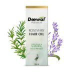 Deewal Rosemary Hair Oil for Growth and Fall Control | Strengthens and Stimulates | Healthy Nourished Hair | 100% Natural 50ml - Fast UK Delivery