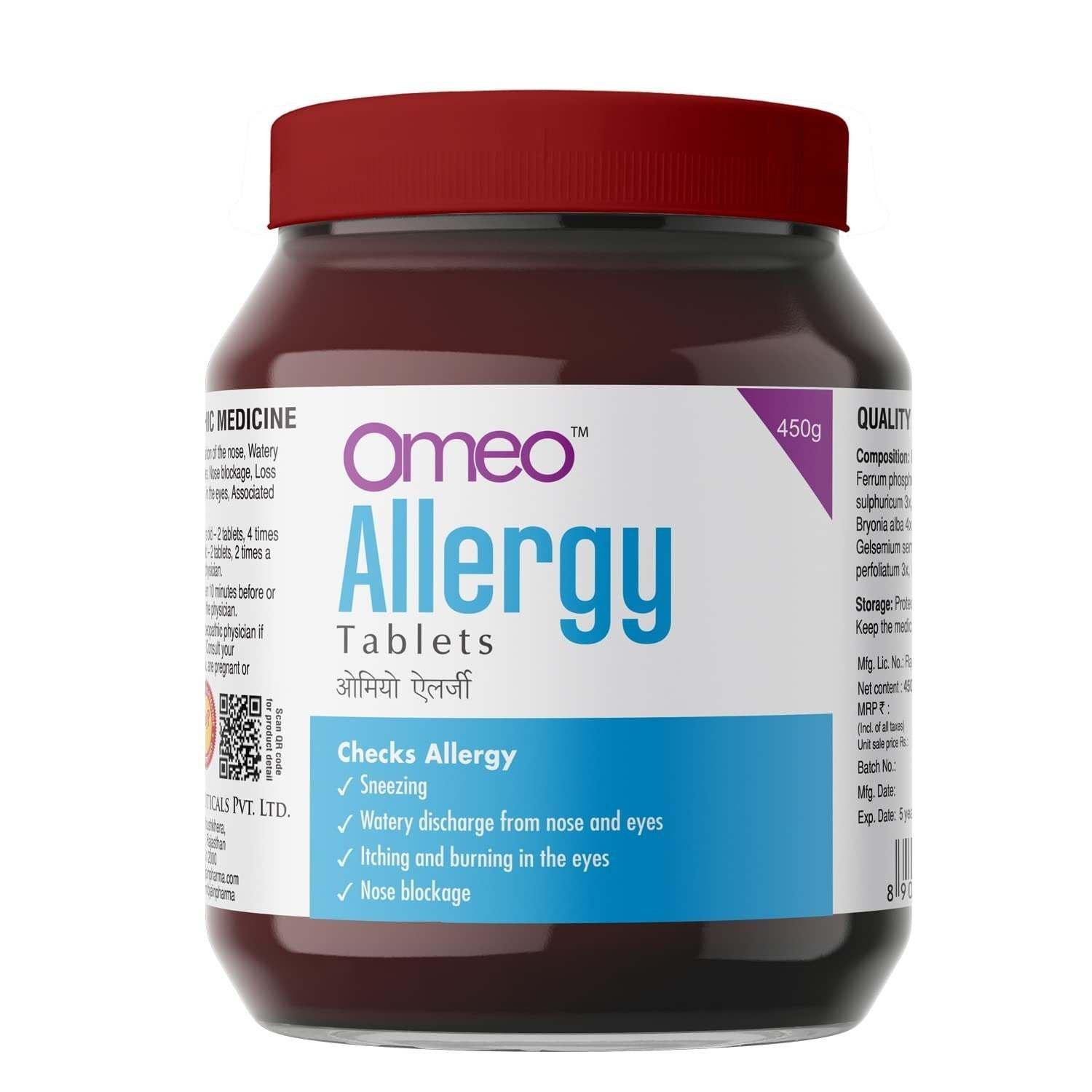 uk6165YociDuL-1-1.jpg Bjain Omeo Allergy Tablets - 450gm - Fast UK Delivery - Image 1