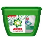 Ariel Matic 4-in-1 PODs Detergent, Pack of 18 PODs | Specially designed for use in Washing Machines only | Removes Stains | Freshens clothes | Softens Fabric | Brightens Colours | 1 POD = 1 Wash - Fast UK Delivery