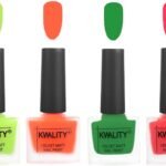 Kwality Velvet Dull Matte Posh Shades Party Girl Range Nail Polish | Velvet Matte Nail Paint 4 pc Combo Parrot Green,Carrot Orange,Dark Green,Pink Mania - Fast UK Delivery