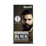 Deewal Beard Black Color | Quick 9-Minute Formula | Natural Black Beard Color for Men | No Ammonia | Long-Lasting & Skin-Friendly Hair Dye | Easy Application & Non-Drip Formula - Fast UK Delivery