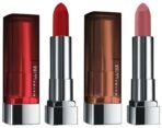 Maybelline New York Color Sensational Creamy Matte, 634 Bold Crimson, 3.9g with FREE Color Sensational Creamy Matte 507 Almond Pink - Fast UK Delivery