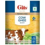 Gits Cow Ghee 200 ml Carton | Pack of 1 | Aroma in every drop |Pure Veg, Pure Cow Ghee, Desi Ghee, No preservatives | Rich Taste & Aroma | Good source of Vitamin A, Delicious, Healthy & Nutritious | Good for Digestion, Heart, Skin and Hair | Homemade taste - Fast UK Delivery