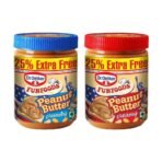 Dr. Oetker Funfoods Peanut Butter Creamy 400Gm and Crunchy 400Gm Combo Pack, 800Gm - Fast UK Delivery