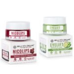 Bella Vita Organic Dark Spots Removal Combo with NicoLips Lip Scrub Balm Brightening Dark Lips for Men and Women (20gm) - Under Eye Cream for Dark Circles for Women & Men with Vitamin E (20gm) - Fast UK Delivery