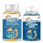 Dr. Morepen Multivitamin Men & Omega 3 Triple Strength - Softgel - Fast UK Delivery