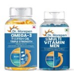 Dr. Morepen Multivitamin Men & Omega 3 Triple Strength - Softgel - Fast UK Delivery