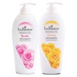Enchanteur Romantic Perfumed Body Lotion 500ml with Aloe Vera & Olive Butter for Silky Smooth Skin & Enchanteur Charming Perfumed Body Lotion 500ml with Aloe Vera & Olive Butter for Satin Smooth Skin - Fast UK Delivery