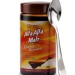 Bjain Omeo Alfa Alfa Malt Energy Booster-450gm With Delicious Chocolate - Fast UK Delivery
