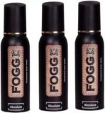 Fogg Absolute Fragrance Body Spray (pack of 3) Body Spray - For Men & Women (360 ml, Pack of 3) - Fast UK Delivery