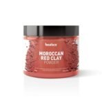Beaface Moroccan Red Clay Brightening Clay 100Gm Pack | Glowing Skin | Reduces Black Spots | Natural & Herbal | Increases Skin Elasticity | Anti Wrinkle For All Skin Types (Pack Of 1)
