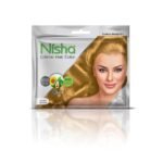 Nisha Cream Hair Color Rich Bright Long Lasting Hair Colouring For Ultra Soft Deep Shine 100% Grey Coverage Conditioning With Natural Herbs Golden Blonde (Pack of 6) - Fast UK Delivery