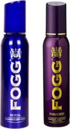 Fogg ROYAL DEODORANT 120 ML+PARADISE DEODORANT 120 ML Deodorant Spray - For Men & Women (120 ml, Pack of 2) - Fast UK Delivery