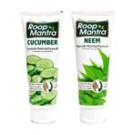 Roop Mantra Face Wash Combo (Cucumber Facewash 115ml + Neem Facewash 115ml) - Fast UK Delivery