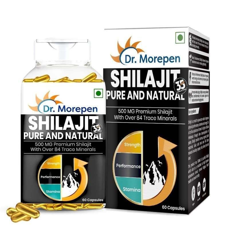 uk619JZIWm6LL-1-1.jpg DR. MOREPEN Shilajit Capsules | Pure Himalayan Shilajit Extract Vegan, Pure & Natural Shilajit Consist of More Than 84 Minerals 60 Capsule Pack of 1 - Fast UK Delivery - Image 1