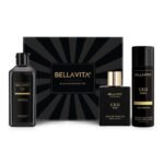 Bella Vita Luxury Black Edition Gift Set with CEO Man EDP Perfume 100ml, Body Parfum Deodorant 150ml & Refreshing Shower Gel for Deep Cleansing, 250ml - Fast UK Delivery