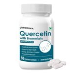 Quercetin with Bromelain 400mg - 60 Veg. Capsules, Quercetin with Bromelain Dietary Supplement for Healthy Immune System, vitamin capsules, for men, women and adults. - Fast UK Delivery