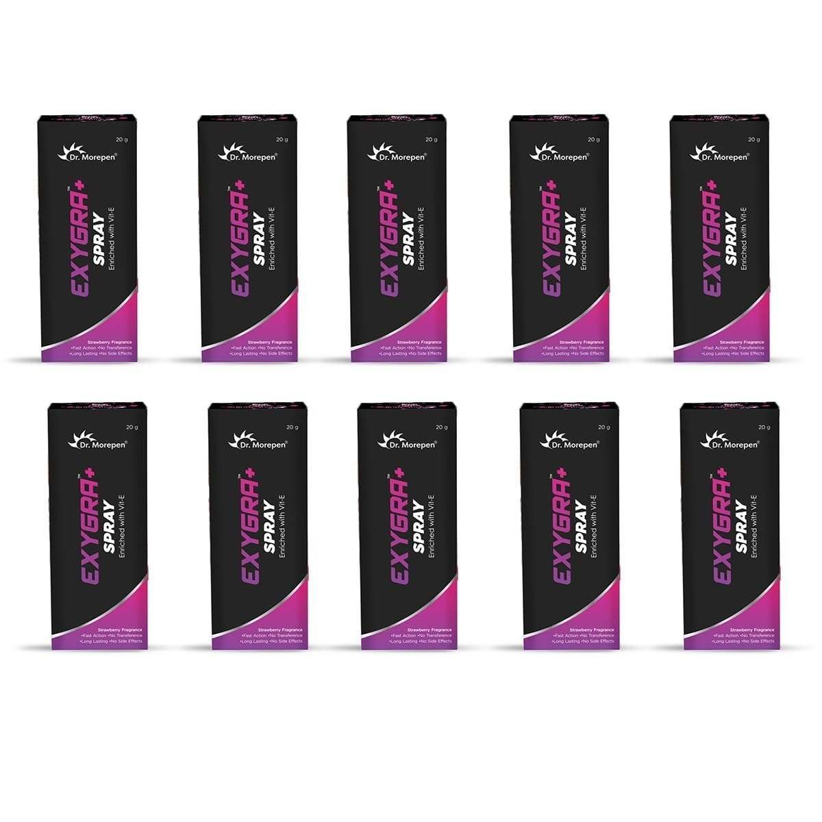 uk61AFDwPBbUL-1-1.jpg Dr. Morepen Exygra+ Dealy Spray For Men (Pack of 10) Black - Fast UK Delivery - Image 1