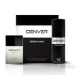 Denver Black Code Gift Pack Set - Deodorant (150Ml) + Perfume (60Ml) | Fresh, Aerosol | Long Lasting Deo Perfume Scent For Men - Fast UK Delivery