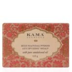 Kama Ayurveda Red Sandalwood Ayurvedic Soap with Pure Sandalwood Oil, 125g - Fast UK Delivery