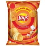Lay's West Indies Hot and Sweet Crunchy Chilli Chips, 66gm - Fast UK Delivery
