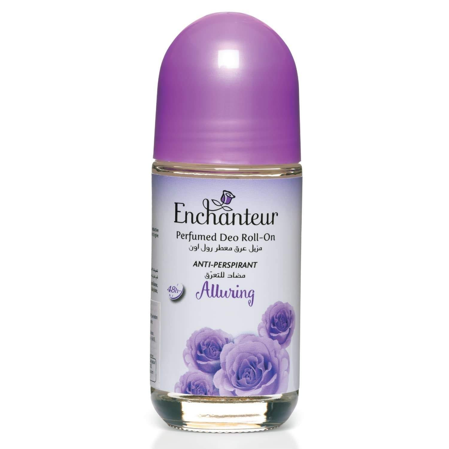 uk61B5eCyn34L-1-1.jpg Enchanteur Alluring Anti-Perspirant Deodorant Roll-On For Women| 48-Hours Long Odour Protection| Soothing Floral French Fragrance| Quick Drying & Non-Sticky| 50ml - Fast UK Delivery - Image 1