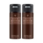 David Beckham Intimately Man Deodorant Spray 150ml (Pack of 2) - Fast UK Delivery