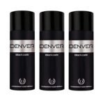 DENVER Black Code Deo - 150GM (Pack of 3) | Long Lasting Deo Spray for Men - Fast UK Delivery