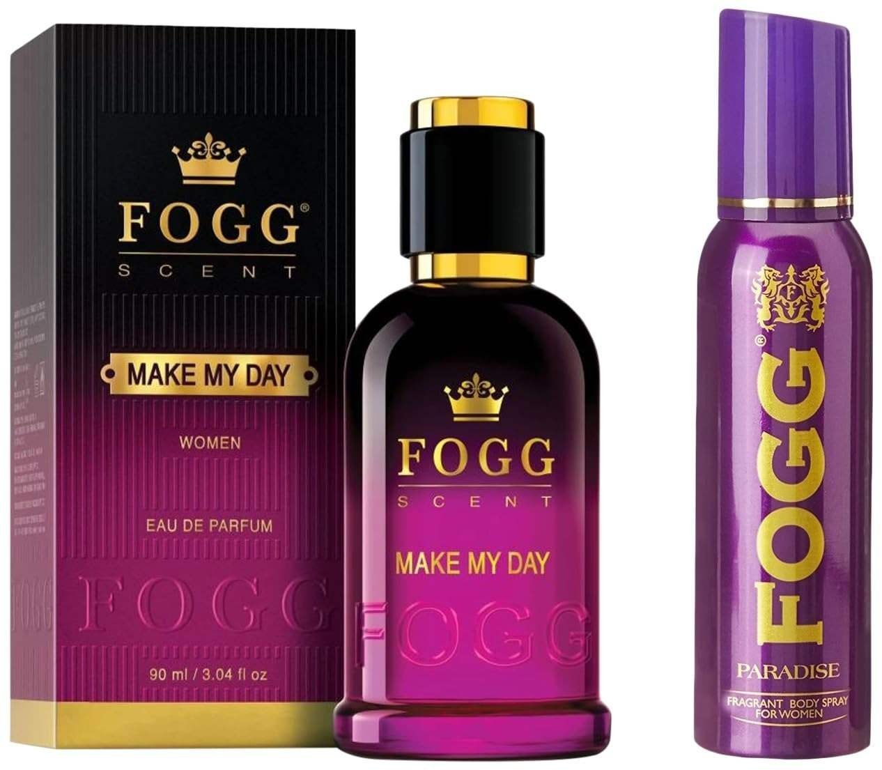 uk61Ck4wz5l5L-1-1.jpg Fogg Fragrant Body Spray For Women Paradise, 150ml & Fogg Make My Day Scent For Women, 100ml - Fast UK Delivery - Image 1
