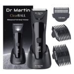 Manspot Groin Hair Trimmer For Men, Electric Ball Trimmer/Shaver, Replaceable Ceramic Blade Heads, Waterproof Wet/Dry Groin & Body Shaver Groomer, 90 Minutes Shaving After Fully Charged (Clearball) - Fast UK Delivery