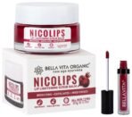 Bella Vita Organic Kiss-Proof 4.5 ml 18-hr Stay Waterproof Intense Moisturisation Pink Pout NicoLips Lip Scrub Balm Brightening Dark Lips for Dry Lips/Smoker/Chapped Lip - Fast UK Delivery