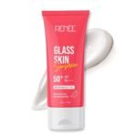 RENEE Glass Skin Gel Sunscreen SPF 50, UVA & UVB Protection, Lightweight, Hydrating & Non-Sticky, Zero White Cast, For Radiant, Supple Skin, Infused with Watermelon, Beetroot & Hyaluronic Acid 50gm - Fast UK Delivery