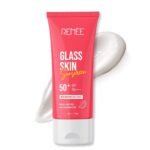 RENEE Glass Skin Gel Sunscreen SPF 50, UVA & UVB Protection, Lightweight, Hydrating & Non-Sticky, Zero White Cast, For Radiant, Supple Skin, Infused with Watermelon, Beetroot & Hyaluronic Acid 50gm - Fast UK Delivery