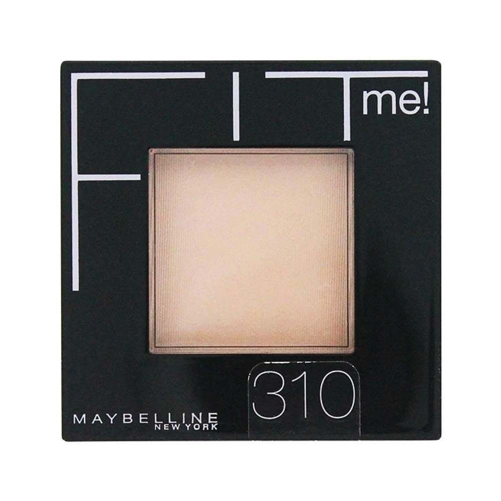 uk61DG3XLz1zL-1.jpg Maybelline New York Fit Me Natural Pressed Powder For All Skin Types, 310 Sun Beige, 9G - Fast UK Delivery - Image 1
