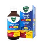 Vicks Cough Syrup, 100ml Bottle - Fast Relief for Dry & Chesty Coughs with Tulsi & Ginger, Ayurvedic Ingredients, Non-Drowsy Formula, Easy to Carry, Over-the-Counter (OTC) - Fast UK Delivery