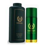 DENVER Hamilton Deo - 165ML & Hamilton Talc - 300GM (Combo Set of 2) | Long Lasting Deodorant Spray for Men & Boys - Fast UK Delivery