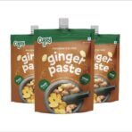 CURRYiT Preservative Free Ginger Paste 150gm | Thick & Coarse | Ready to Cook Adrak Cooking Paste| Fresh & Pure | Organically Processed Ginger paste (Pack of 3) - Fast UK Delivery