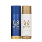 DENVER Pride and Imperial Deodorant - 200ML Each (Pack of 2) |Long Lasting Deo Body Spray - For Men - Fast UK Delivery