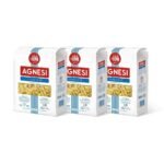 Agnesi Fusilli Pasta, 500 grams Pack of 3 l Imported from Italy l Low Calories l Zero Cholesterol l Zero Salt l No Added Sugar l Durum Wheat l - Fast UK Delivery